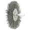 Weiler 3" Stem-Mounted Crimped Wire Radial Wheel, .014" Steel Fill, 1/4" Stem 17966 - alternate 2